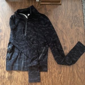 Lululemon camo zip up